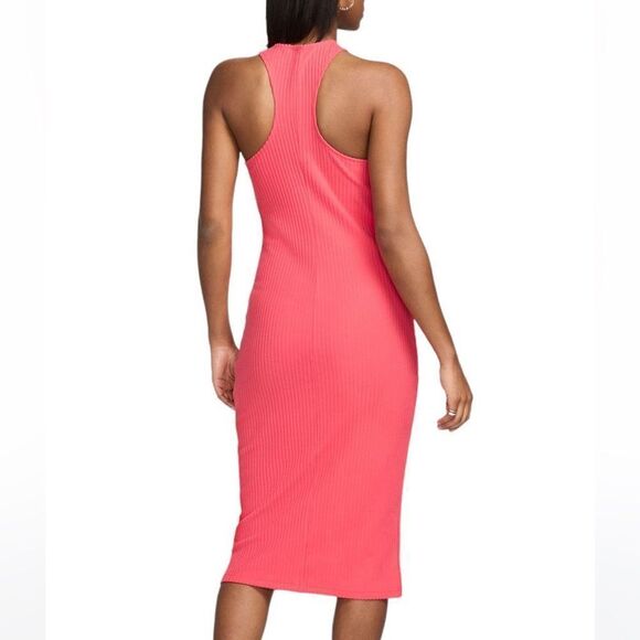 Nike Sportswear Chill Rib Slim Sleeveless Midi Dress Aster Pink XS(FN3679-629） - Picture 2 of 12